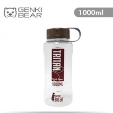GENKI BEAR彩遊Tritan運動水壺1000ml-咖色