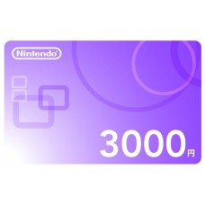 任天堂 Nintendo 3000點卡 日本帳號專用(Wii U/3DS/DSi/Switch)